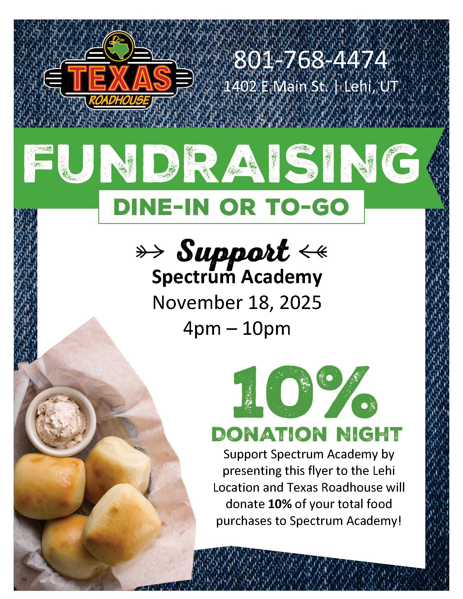 Texas Roadhouse Fundraiser
